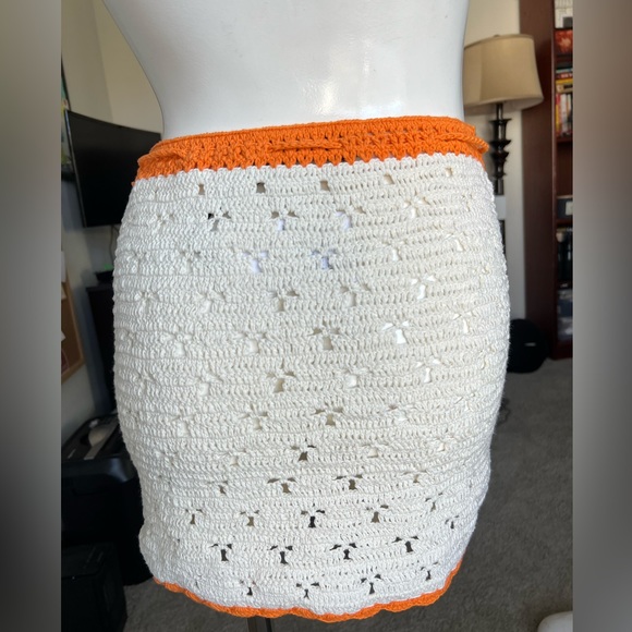 NEW!! $320 Isabelle Quinn - Ramona Crochet Set - Ivory/Citrus- HAND MADE - Picture 11 of 15